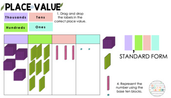 Preview of Interactive Building Numbers Using Place Value
