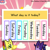 Interactive digital Morning Meeting + Printables - ENGLISH