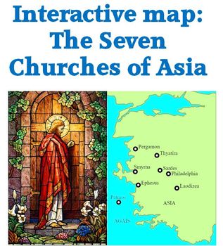 Preview of Interactive map of churches in Revelation 2 & 3