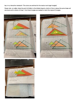 Preview of Interactive notebook dilation activity