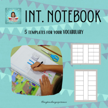 Preview of Interactive notebook templates for vocabulary