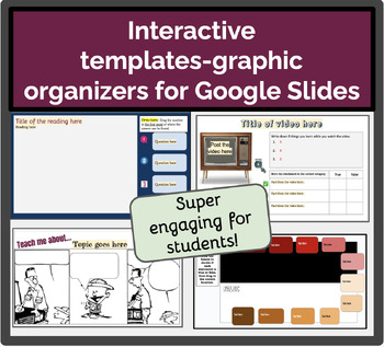 Preview of Interactive templates-graphic organizers for Google Slides