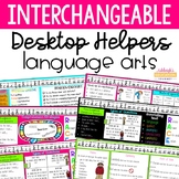 Interchangeable Desktop Helpers - Language Arts