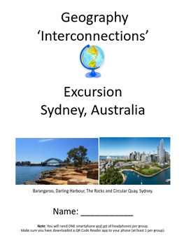 Preview of Interconnections Geography Sydney Excursion Student Work Booklet