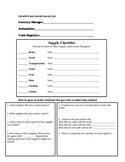 Interdependence Trading Game and Worksheet