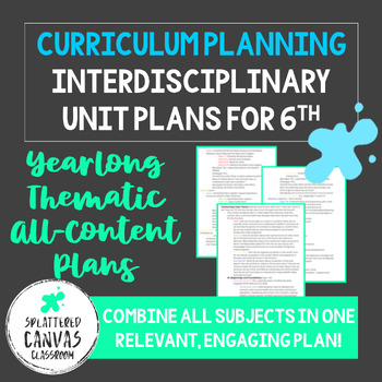 Preview of Interdisciplinary Unit Plans for 6th Grade (Curriculum Planning Resource)