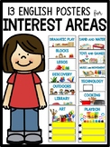 Interest Area Center Posters | English Printables