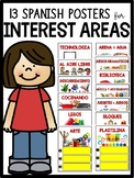 Interest Area/Centers Posters | Spanish Printables #bts