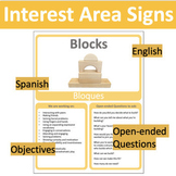 Interest Area/Center Signs - English & Spanish, Objectives