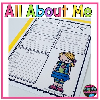 Interest Inventory | All About Me by Cupcakes and Chalkboards