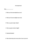 Interest Inventory Questionnaire for English Class