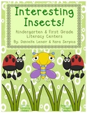 Interesting Insects: Insect Themed Literacy Activities