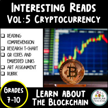 Preview of Cryptocurrency | A Middle School Reading Comprehesion | Cross-Curricular Art