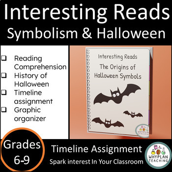 Preview of Reading Comprehension -Symbolism and Halloween - A Study of History + Assignment