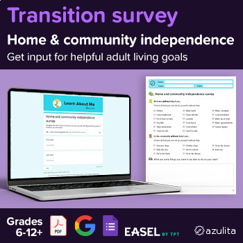 Preview of Interests and Careers Transition Survey — PDF & Google Forms Bundle