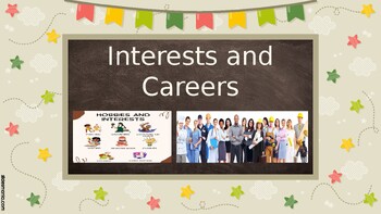 Preview of Interests and careers PowerPoint M2