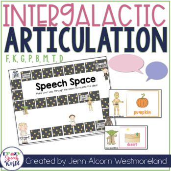 Outer Space Articulation For Speech Therapy F K G P B M T D