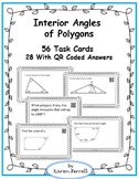 Interior Angles of Polygons Task Cards with QR Coded Answers