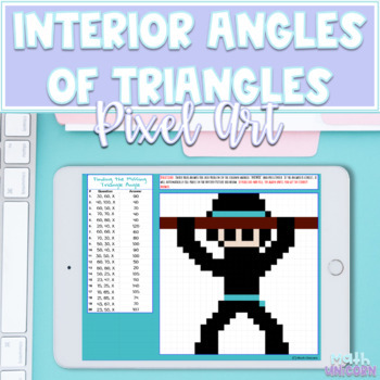 Preview of Interior Angles of Triangles | Pixel Art