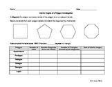 Interior Angles of a Polygon Investigation