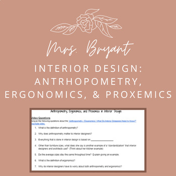 Preview of Interior Design: Anthropometry, Ergonomics, and Proxemics