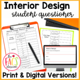 Interior Design Student Interest Survey Print and Digital 