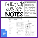 Interior Design Unit Notes | Editable in Google Slides | F