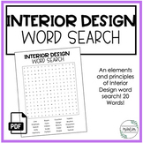 Interior Design Word Search | Interior Design | Family Con