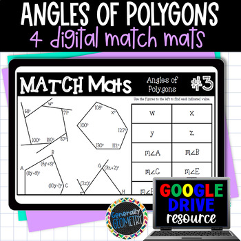 Angles of Polygons Color by Number