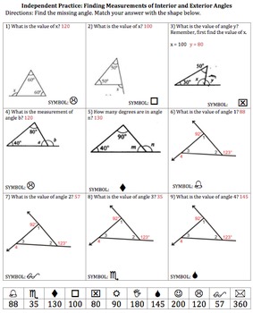 Interior and Exterior Angles of Triangles (Video & Examples)