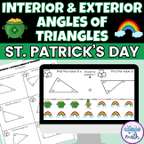 Interior and Exterior Angles of Triangles St Patricks Day 