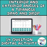 Interior and Exterior Angles of a Triangle Digital Drag an
