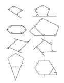 Interior/Exterior Angles of a Polygon Worksheet