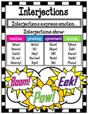 Interjection Poster/Mini-Anchor Chart