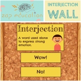 Interjection Wall | Parts of Speech Posters | Grammar Post