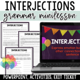 Interjections Lesson & Practice Worksheets - Digital & Pri