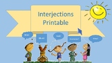Interjections Printables