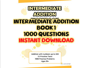 Preview of Intermediate Addition Workbook #1