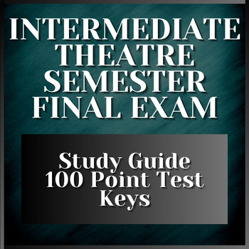 Preview of Intermediate/Advanced THEATRE | FINAL EXAM WITH STUDY GUIDE