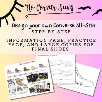 Preview of Intermediate Art Project: Design your Own Converse All-Stars!