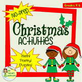 Intermediate Christmas Activities - Math, Poetry, Puzzles