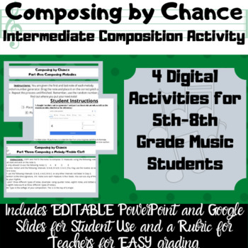 Preview of Intermediate Composing by Chance Digital Music Lessons for Middle School