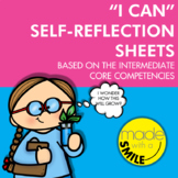 Intermediate Core Competencies - "I Can" Self-Reflection Sheets