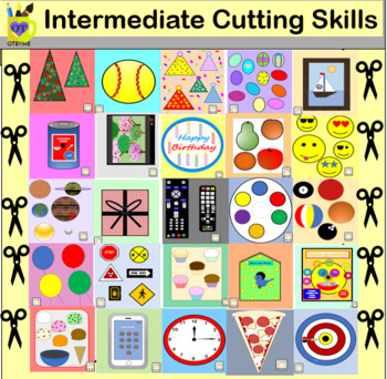 Preview of Intermediate Cutting Skills -Shapes Full Version Distance Learning