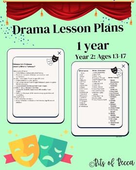 Preview of High School Drama Class: 1 year of lesson plans - Year 2