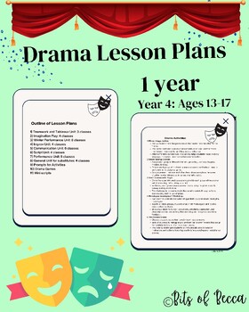 Preview of High School Drama Class: 1 year of lesson plans - Year 4