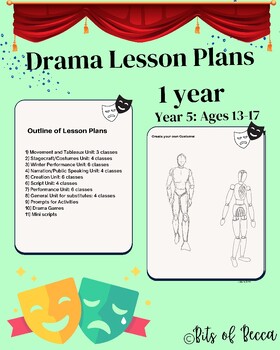 Preview of High School Drama Class: 1 year of lesson plans - Year 5