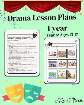 Preview of High School Drama Class: 1 year of lesson plans - Year 6