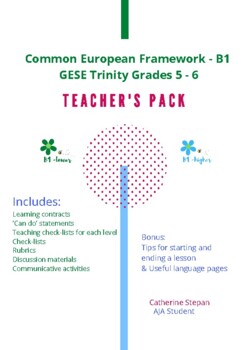 Preview of Intermediate ESL Teacher Pack (Common European Framework - Level B1)