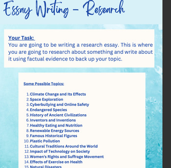 essay on intermediate